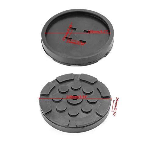 Yuudar 4PCS Car Auto Jacking Lift Pads,Round Heavy Duty Car Lift Pads Rubber Arm Pads Lift Pad Fit for Auto Car Lift Truck Hoist (B) - Image 2